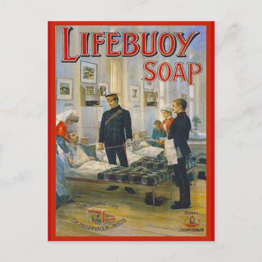 Replica  adverteren, Lifebuoy-zeep Briefkaart (Voorkant)