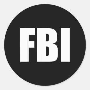 Replica Agent Inspecteur Grappig Halloween Kostuum Ronde Sticker