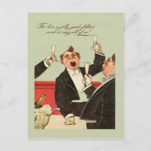 Replica  briefkaart, Jolly good fellow Feestdagenkaart