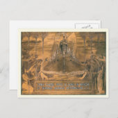 Replica  briefkaart, kopergravure briefkaart (Voorkant / Achterkant)