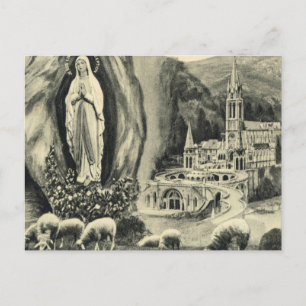 Replica Briefkaart Lourdes, 1895 Pilgrimage