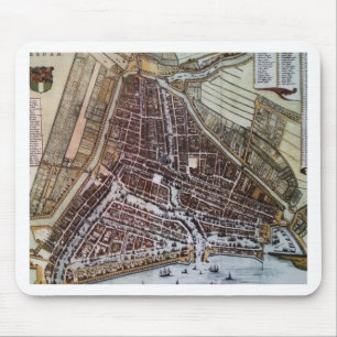Replica City map of Rotterdam 1652 Muismat