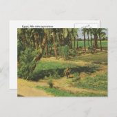 Replica Egypte, Nile delta agriculture Briefkaart (Voorkant / Achterkant)