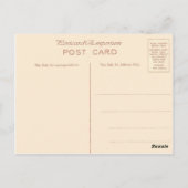 Replica kantinematig personeel, briefkaart (Achterkant)