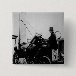 Replica of Stephenson's Rocket, 1929 Vierkante Button 5,1 Cm