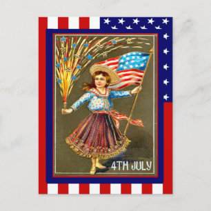 Replica  op 4 juli, vieren met mij briefkaart