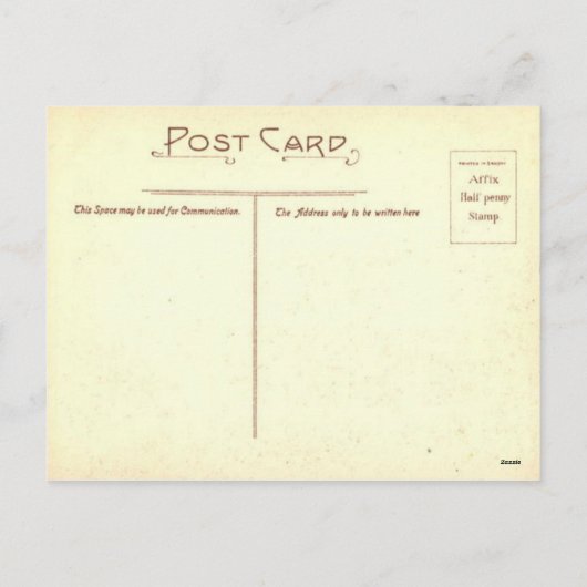 Replica Paaskaart, Een vrolijke Pasen Feestdagenkaart (Achterkant)