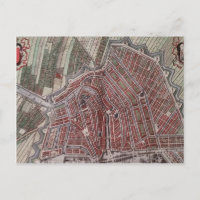 Replica stadskaart Amsterdam 1652