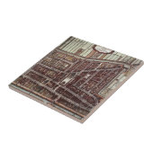 Replica-stadskaart van Delft 1649 Tegeltje (Zijkant)