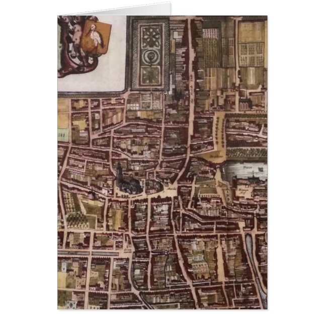 Replica stadskaart van Den Haag 1649 (Voorkant)