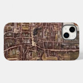 Replica stadskaart van Den Haag 1649 Case-Mate iPhone Case (Achterkant (horizontaal))