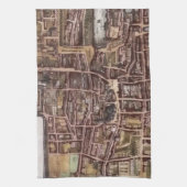 Replica stadskaart van Den Haag 1649 Theedoek (Verticaal)