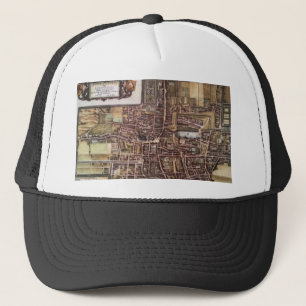 Replica stadskaart van Den Haag 1649 Trucker Pet