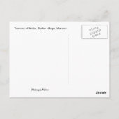 Replica  Terraces van Maize, Berber Briefkaart (Achterkant)