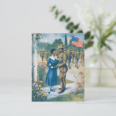 Replica van  WWI gekleurd Man is geen Slacker Kaart (Staand voorkant)