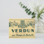 Replica Verdun, slagvelden Briefkaart (Staand voorkant)