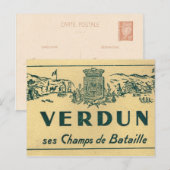 Replica Verdun, slagvelden Briefkaart (Voorkant / Achterkant)