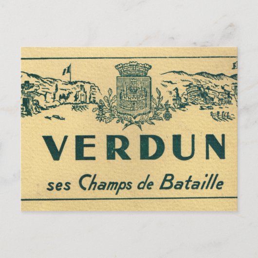 Replica Verdun, slagvelden Briefkaart (Voorkant)