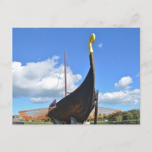 Replica Viking Longship Briefkaart (Voorkant)