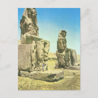 Replica Vintage image, Egypte, Colossos of Memnon, Briefkaart