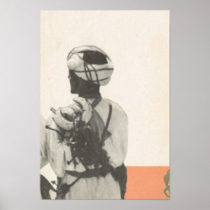 Replica vintage image, Marrakesh, Maroc Poster