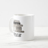 Replicat Funny Replicated Cat Pun Koffiemok (Voorkant links)