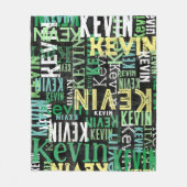 replicerende namen Urban Style Black Fleece Deken (Voorkant)