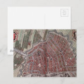 Réplique carte de la ville d'Amsterdam 1652 (Devant / Derrière)