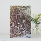 Réplique carte de la ville de Rotterdam 1652 (Debout devant)