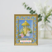 Réplique carte de Noël vintage, années 1930 (Debout devant)