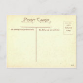 Réplique carte Pâques Vintage, poussette sur pilot (Dos)