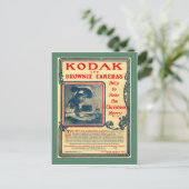 Réplique carte postale Vintage, Kodak Brownie Came (Debout devant)