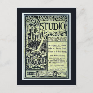 Réplique carte postale Vintage, Le Studio, couvert