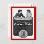 Réplique carte postale Vintage, Quaker Oats (Devant / Derrière)