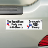 Replublicans anti-slavernij bumpersticker (Op auto)