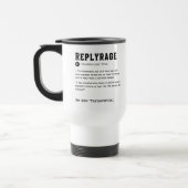Replyrage Mug - Frustration d'un texte d'un mot Ré (Gauche)