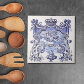 Repo Delft Tile Blue Royalty Bust Tegeltje