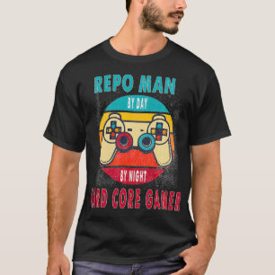 Repo Man per dag tegen nacht hardcore gamer gaming T-shirt