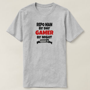 Repo Man speelt graag videogames T-shirt
