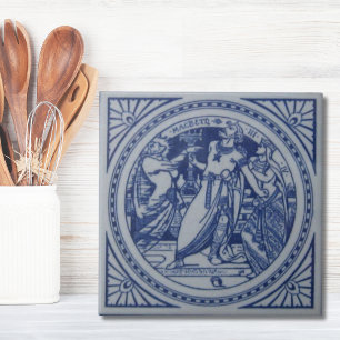 Repo Victoriaans Minton Tile Shakespeare Tegeltje