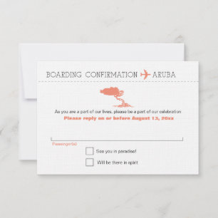 Répondre à Carte d'embarquement Aruba