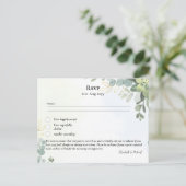 Répondre avec modèle de menu Feuilles d'eucalyptus (Debout devant)