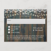 Répondre avec modèle de menu Ruban de dentelle en  (Devant)