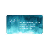 Répondre étiquettes de adresse mariages d'art abst (Devant)