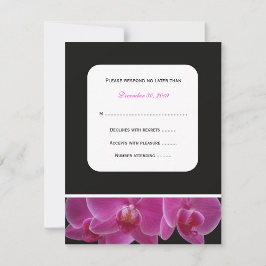 Répondre sans invitation de menu pour invitation 5 (Dos)