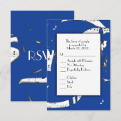 Réponse à la musique abstraite bleue avec choix de (Devant / Derrière)