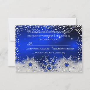 Réponse à la soirée de Noël Blue Snowflake