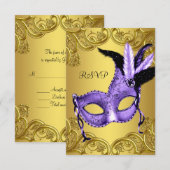 Réponse à la soirée masquée Violet et Or (Devant / Derrière)