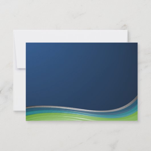 Réponse à la vague bleue et verte (Dos)