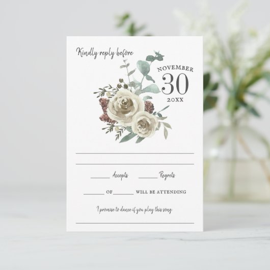 Réponse à l'aquarelle Rose Woodside (Debout devant)